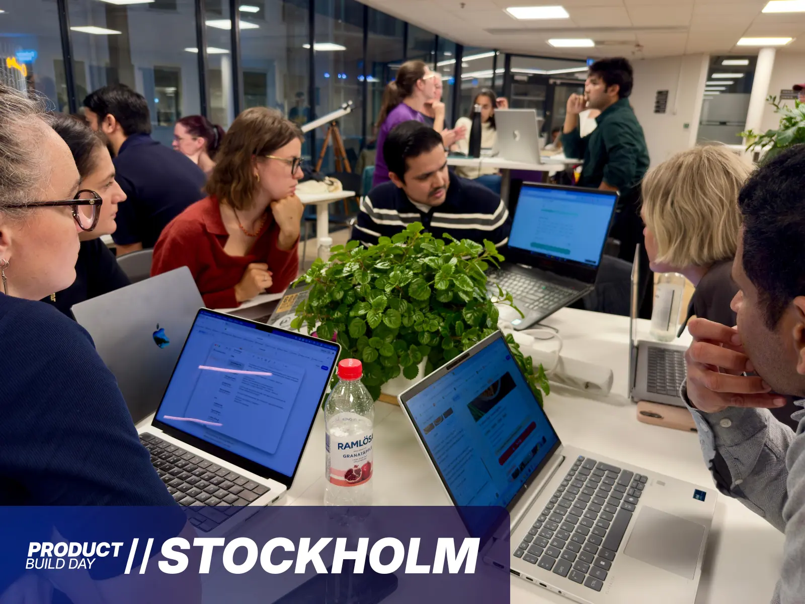 Prototypes on laptops at the Stockholm edition