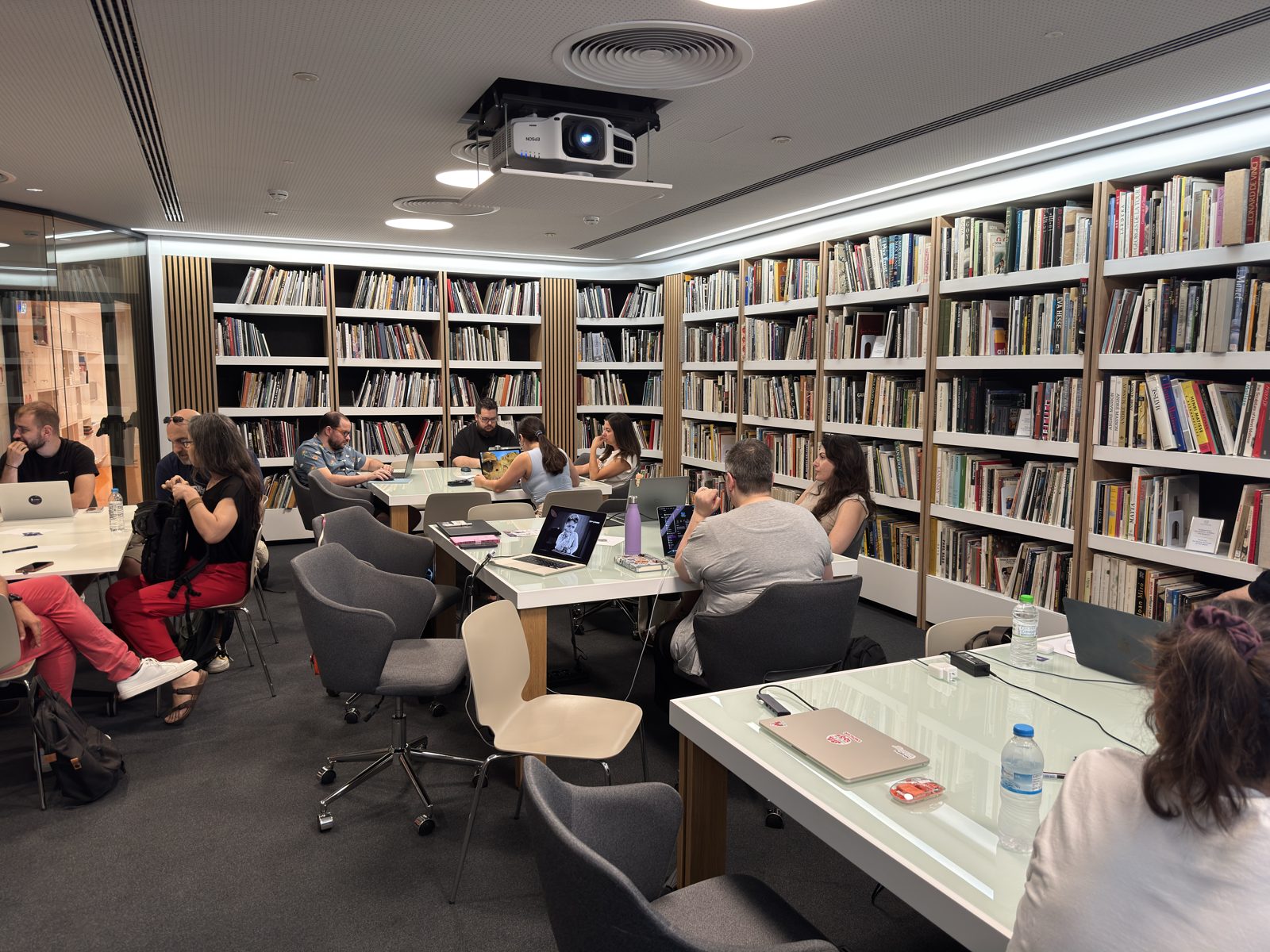 Product Build Day Athens participants at the Goulandris Foundation Library